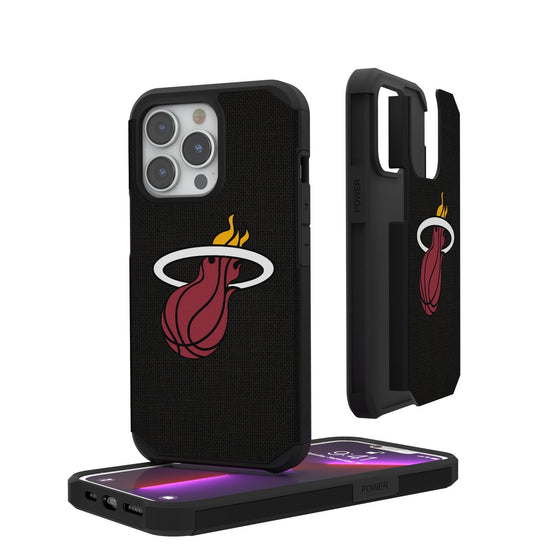 Miami Heat Solid Rugged Case-0