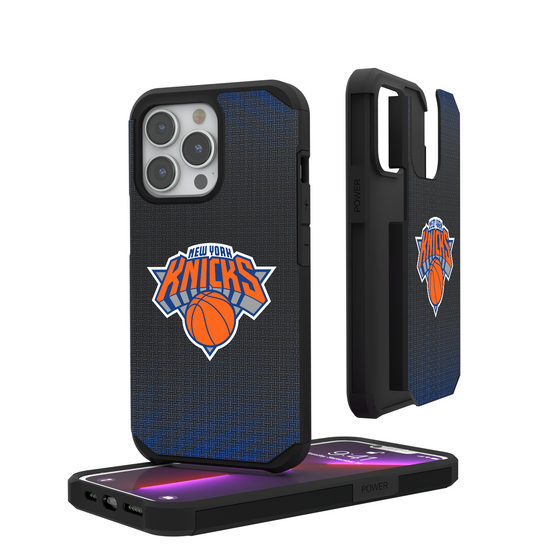 New York Knicks Linen Rugged Phone Case-0
