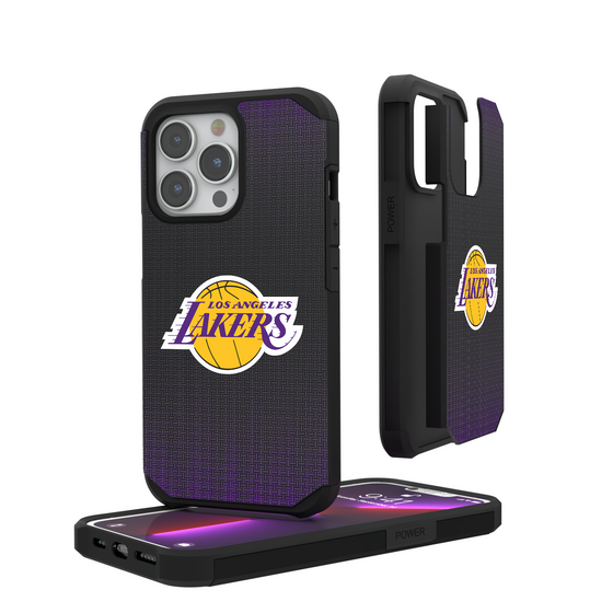Los Angeles Lakers Linen Rugged Phone Case-0