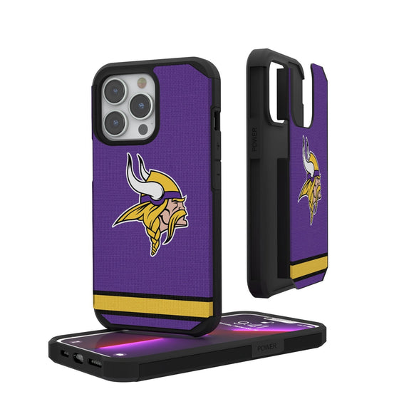 Minnesota Vikings Stripe Rugged Case - 757 Sports Collectibles
