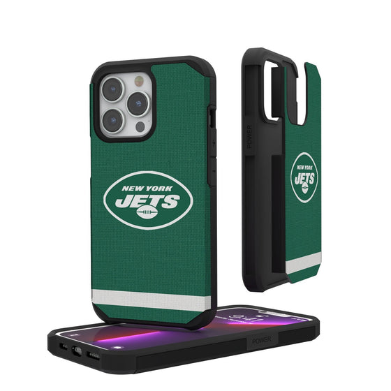 New York Jets Stripe Rugged Case - 757 Sports Collectibles