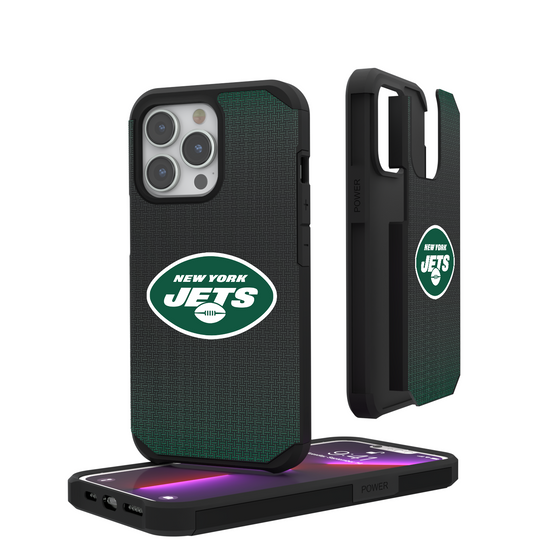 New York Jets Linen Rugged Phone Case-0