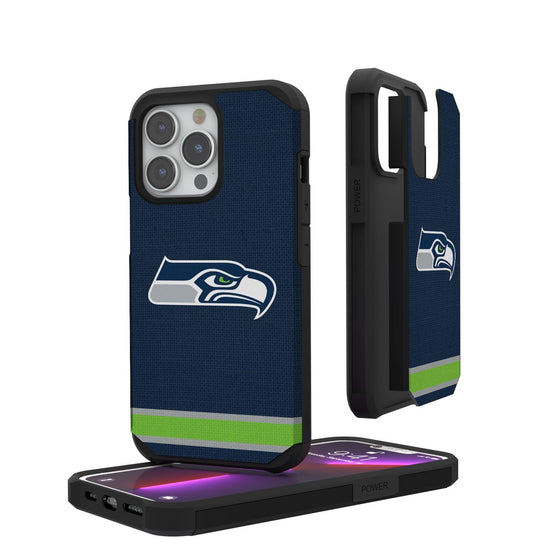 Seattle Seahawks Stripe Rugged Case - 757 Sports Collectibles