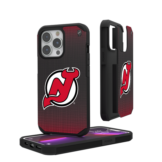 New Jersey Devils Linen Rugged Phone Case-0
