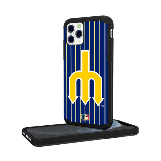 Seattle Mariners 1977-1980 - Cooperstown Collection Pinstripe Rugged Case - 757 Sports Collectibles