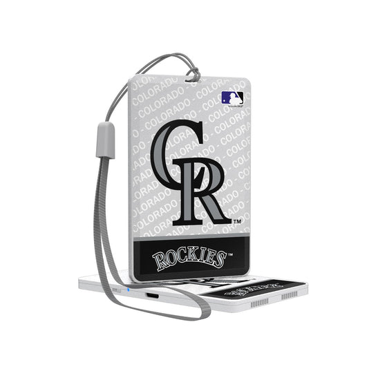 Colorado Rockies Endzone Plus Bluetooth Pocket Speaker - 757 Sports Collectibles