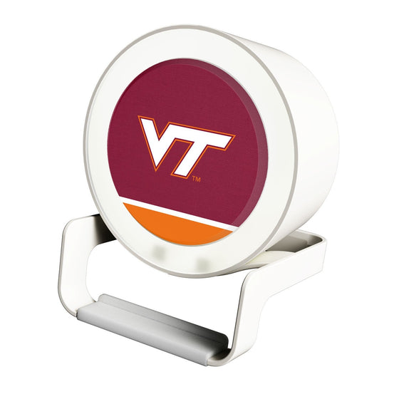 Virginia Tech Hokies Solid Wordmark Night Light Charger and Bluetooth Speaker-0