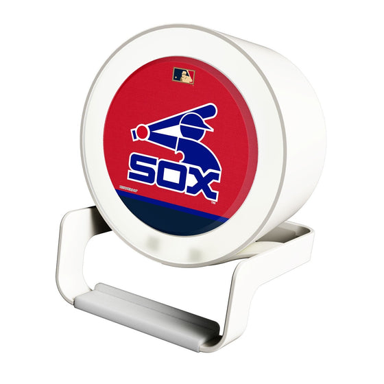 Chicago White Sox 1976-1981 - Cooperstown Collection Solid Wordmark Night Light Charger and Bluetooth Speaker - 757 Sports Collectibles