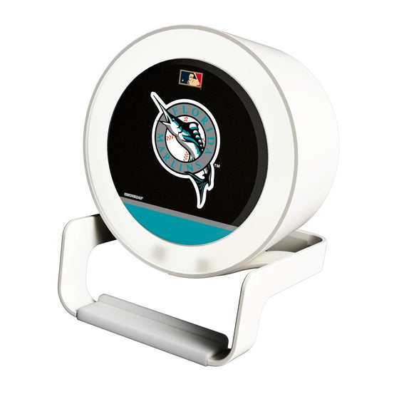 Miami Marlins 1993-2011 - Cooperstown Collection Solid Wordmark Night Light Charger and Bluetooth Speaker - 757 Sports Collectibles