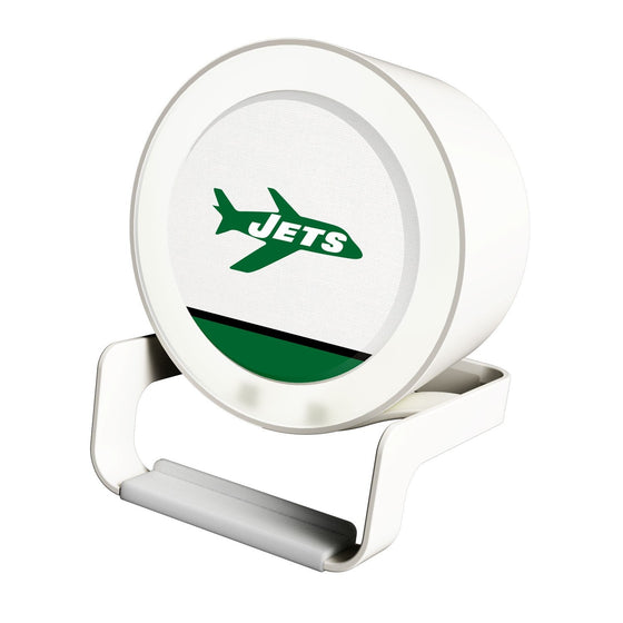 New York Jets 1963 Historic Collection Solid Wordmark Night Light Charger and Bluetooth Speaker - 757 Sports Collectibles