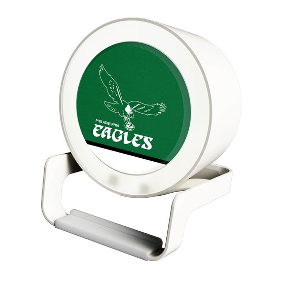 Philadelphia Eagles 1973-1995 Historic Collection Solid Wordmark Night Light Charger and Bluetooth Speaker - 757 Sports Collectibles
