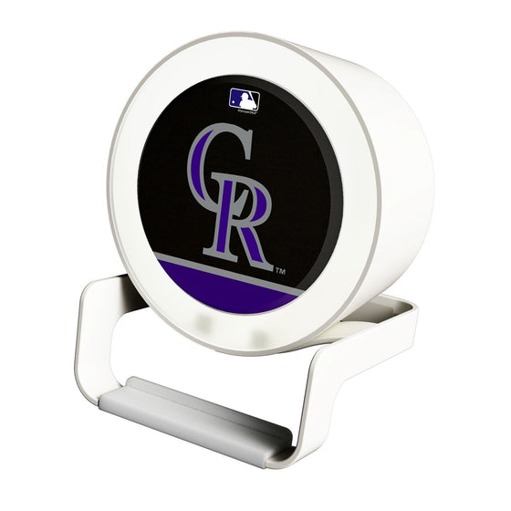 Colorado Rockies Solid Wordmark Night Light Charger and Bluetooth Speaker - 757 Sports Collectibles