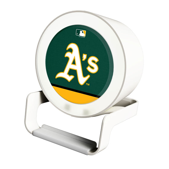 Oakland Athletics Solid Wordmark Night Light Charger and Bluetooth Speaker - 757 Sports Collectibles