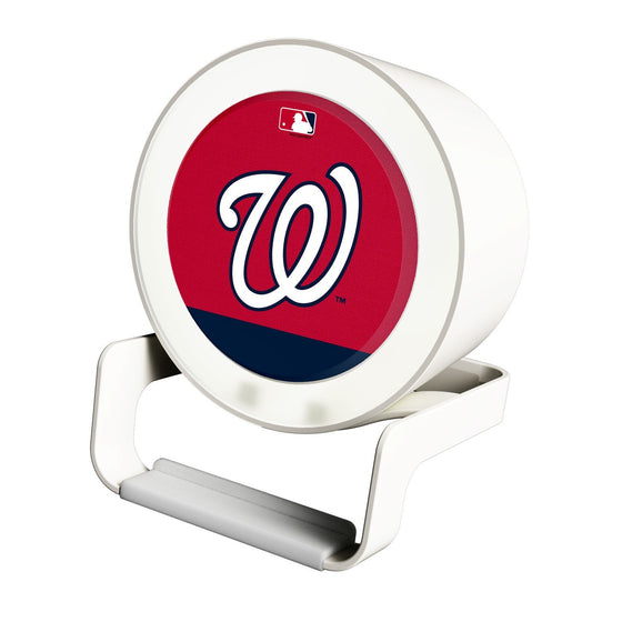 Washington Nationals Solid Wordmark Night Light Charger and Bluetooth Speaker - 757 Sports Collectibles
