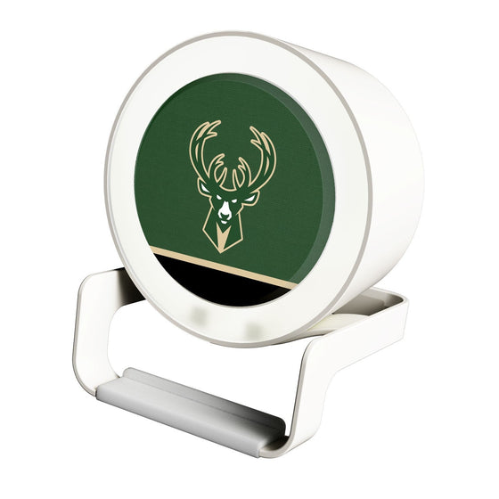 Milwaukee Bucks Solid Wordmark Night Light Charger and Bluetooth Speaker-0