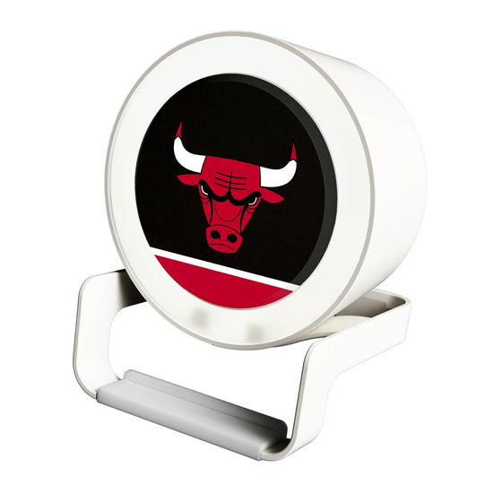 Chicago Bulls Solid Wordmark Night Light Charger and Bluetooth Speaker-0