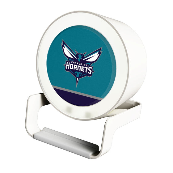 Charlotte Hornets Solid Wordmark Night Light Charger and Bluetooth Speaker-0
