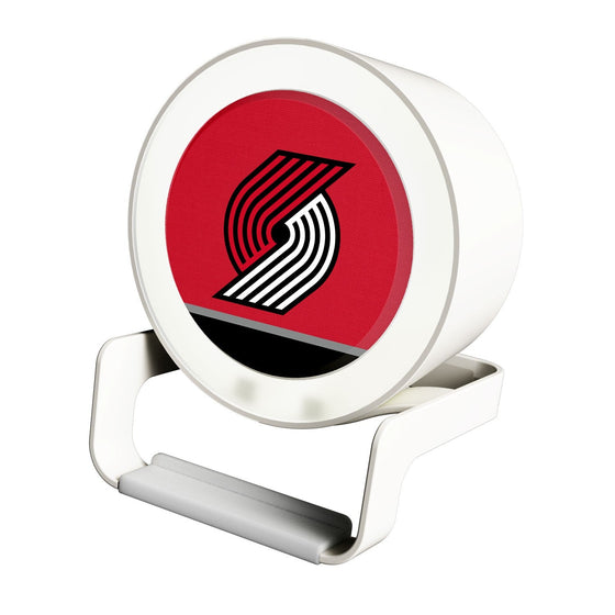 Portland Trail Blazers Solid Wordmark Night Light Charger and Bluetooth Speaker-0