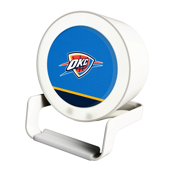 Oklahoma City Thunder Solid Wordmark Night Light Charger and Bluetooth Speaker-0