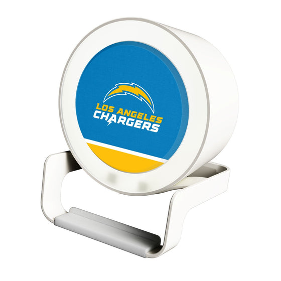 Los Angeles Chargers Solid Wordmark Night Light Charger and Bluetooth Speaker - 757 Sports Collectibles