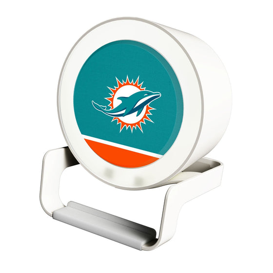 Miami Dolphins Solid Wordmark Night Light Charger and Bluetooth Speaker - 757 Sports Collectibles