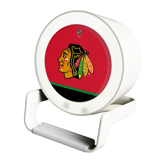 Chicago Blackhawks Solid Wordmark Night Light Charger and Bluetooth Speaker-0