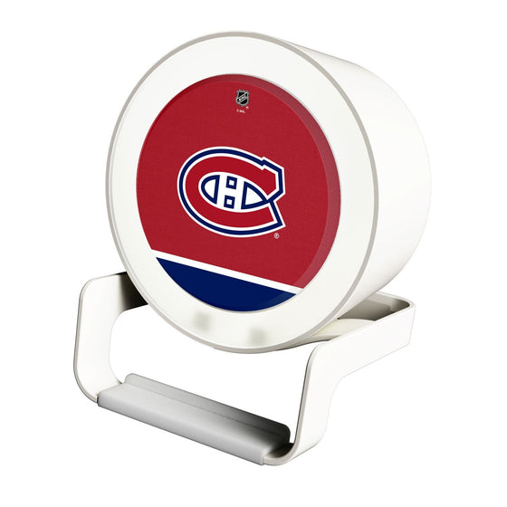 Montreal Canadiens Solid Wordmark Night Light Charger and Bluetooth Speaker-0