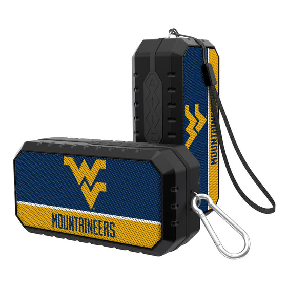 West Virginia Mountaineers Solid Wordmark Bluetooth Speaker-0