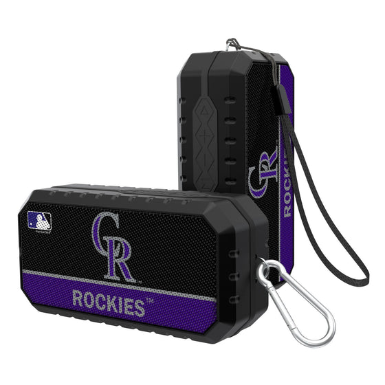 Colorado Rockies Solid Wordmark Bluetooth Speaker - 757 Sports Collectibles