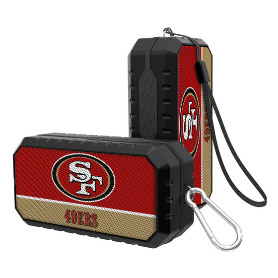 San Francisco 49ers Solid Wordmark Bluetooth Speaker - 757 Sports Collectibles