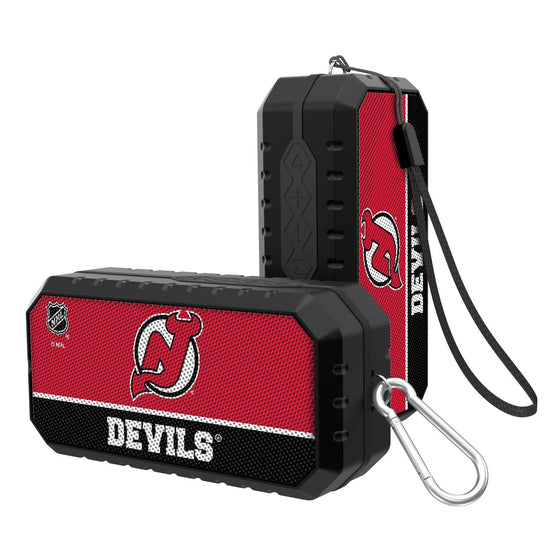 New Jersey Devils Solid Wordmark Bluetooth Speaker-0