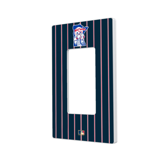 Minnesota Twins 1976-1986 - Cooperstown Collection Pinstripe Hidden-Screw Light Switch Plate - 757 Sports Collectibles