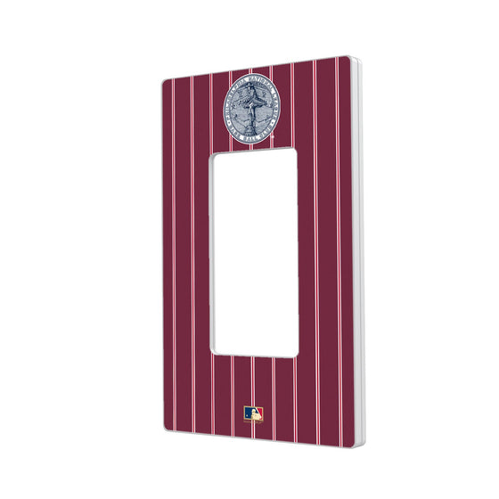 Philadelphia Phillies 1915-1943 - Cooperstown Collection Pinstripe Hidden-Screw Light Switch Plate - 757 Sports Collectibles