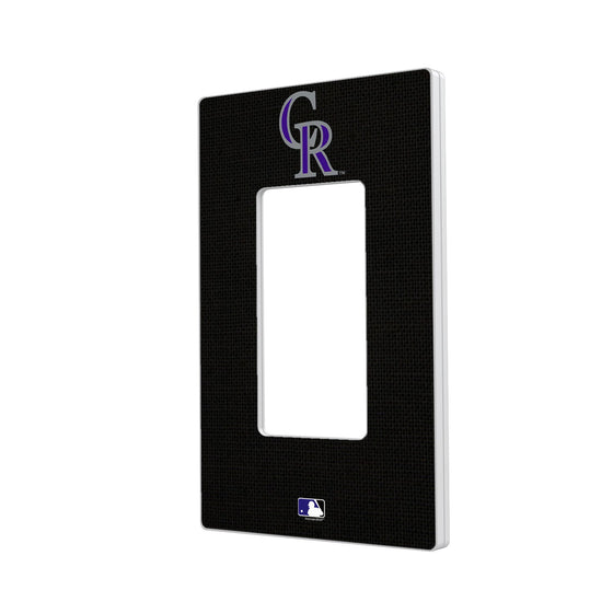 Colorado Rockies Solid Hidden-Screw Light Switch Plate - 757 Sports Collectibles