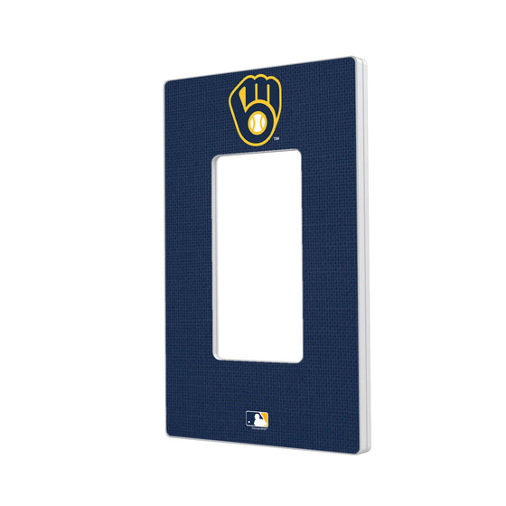 Milwaukee Brewers Solid Hidden-Screw Light Switch Plate - 757 Sports Collectibles