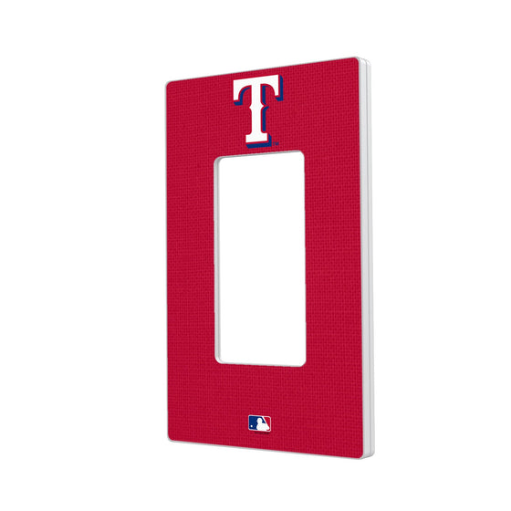 Texas Rangers Solid Hidden-Screw Light Switch Plate - 757 Sports Collectibles