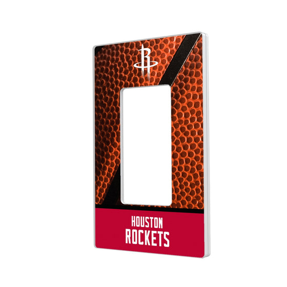 Houston Rockets Basketball Hidden-Screw Light Switch Plate-1