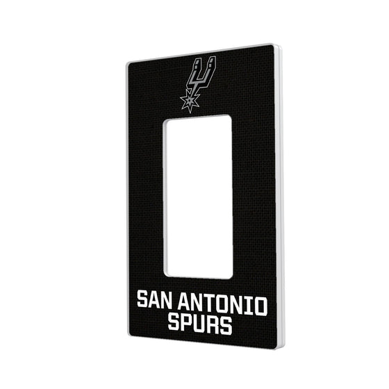 San Antonio Spurs Solid Hidden-Screw Light Switch Plate-1