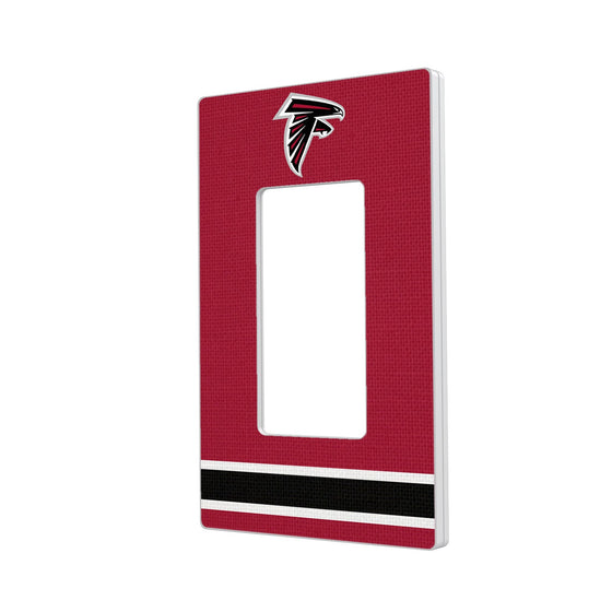 Atlanta Falcons Stripe Hidden-Screw Light Switch Plate - 757 Sports Collectibles