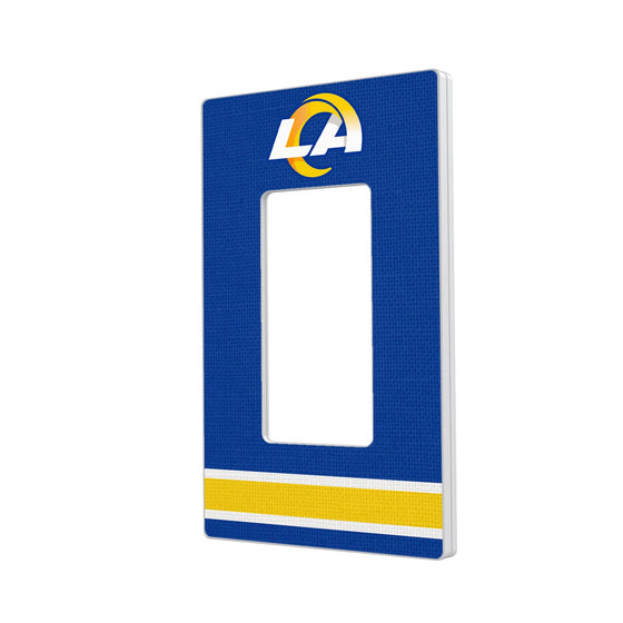 Los Angeles Rams Stripe Hidden-Screw Light Switch Plate - 757 Sports Collectibles