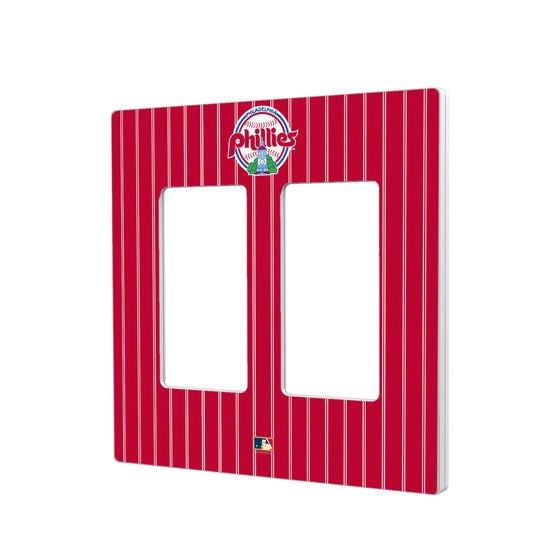 Philadelphia Phillies 1984-1991 - Cooperstown Collection Pinstripe Hidden-Screw Light Switch Plate - 757 Sports Collectibles