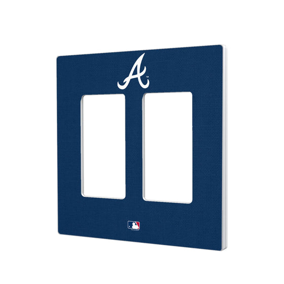 Atlanta Braves Solid Hidden-Screw Light Switch Plate - 757 Sports Collectibles