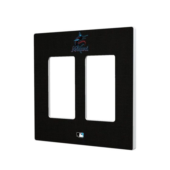 Miami Marlins Solid Hidden-Screw Light Switch Plate - 757 Sports Collectibles