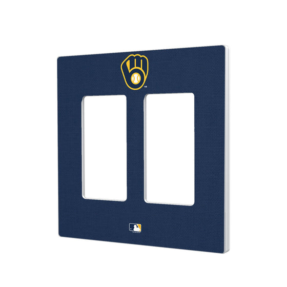 Milwaukee Brewers Solid Hidden-Screw Light Switch Plate - 757 Sports Collectibles