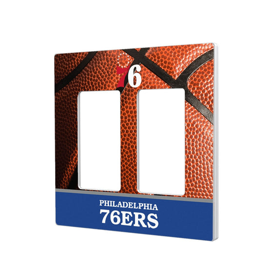 Philadelphia 76ers Basketball Hidden-Screw Light Switch Plate-3