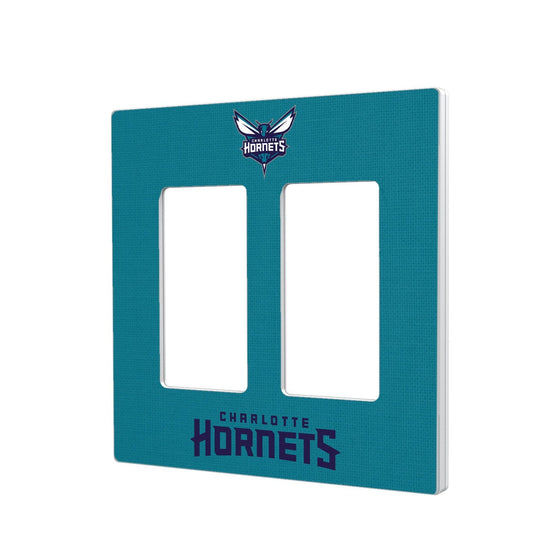 Charlotte Hornets Solid Hidden-Screw Light Switch Plate-3