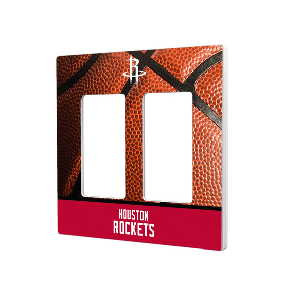 Houston Rockets Basketball Hidden-Screw Light Switch Plate-3
