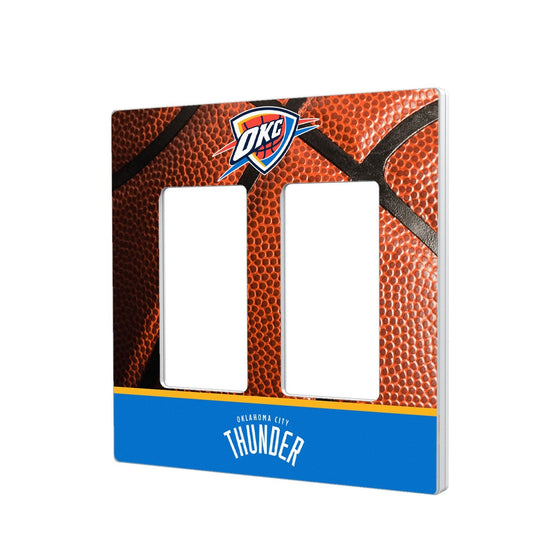 Oklahoma City Thunder Basketball Hidden-Screw Light Switch Plate-3