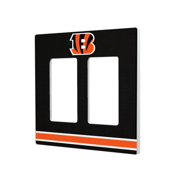 Cincinnati Bengals Stripe Hidden-Screw Light Switch Plate - 757 Sports Collectibles