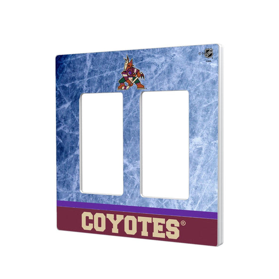 Arizona Coyotes Ice Wordmark Hidden-Screw Light Switch Plate-3